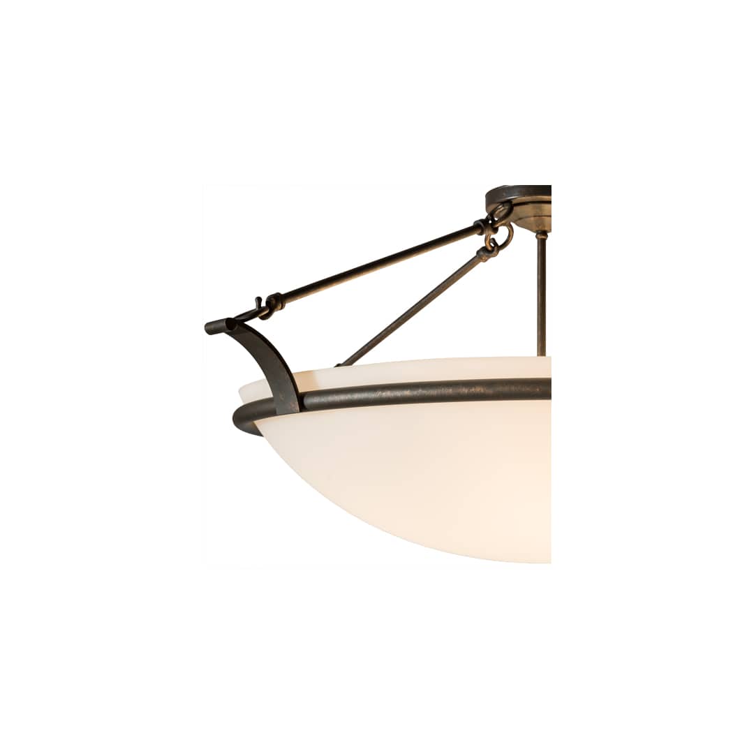 Almeria 4 Light 32" Wide Semi-Flush Bowl Ceiling Fixture - Gilded Tobacco Finish