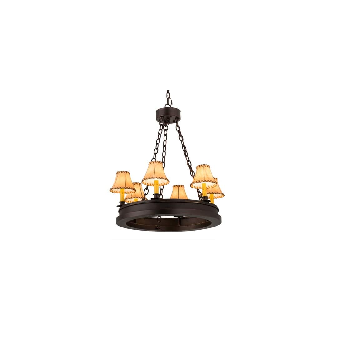 Sullivan Ranch 6 Light 28" Wide Ring Chandelier