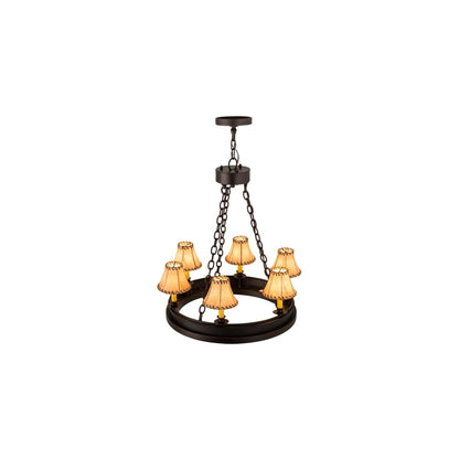 Sullivan Ranch 6 Light 28" Wide Ring Chandelier