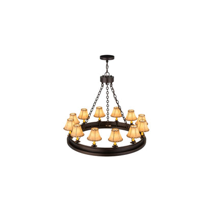 Sullivan Ranch 12 Light 39" Wide Ring Chandelier