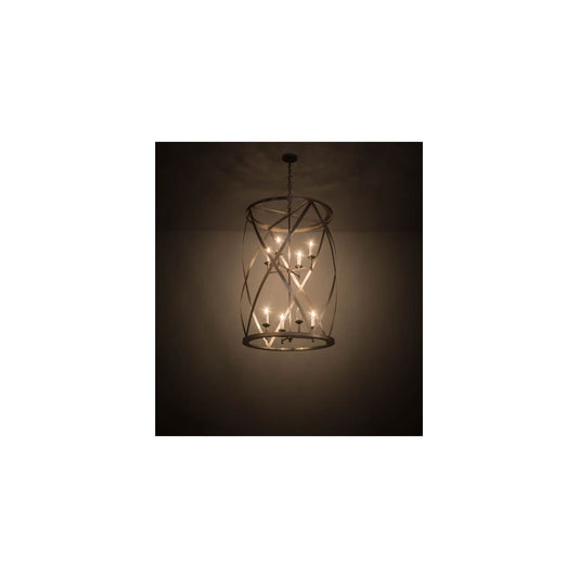 Desmond 8 Light 30" Wide Taper Candle Pendant