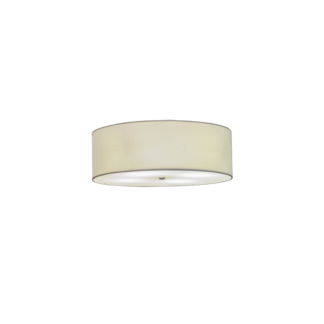 Cilindro 4 Light 30" Wide Semi-Flush Drum Ceiling Fixture - Brushed Nickel Finish