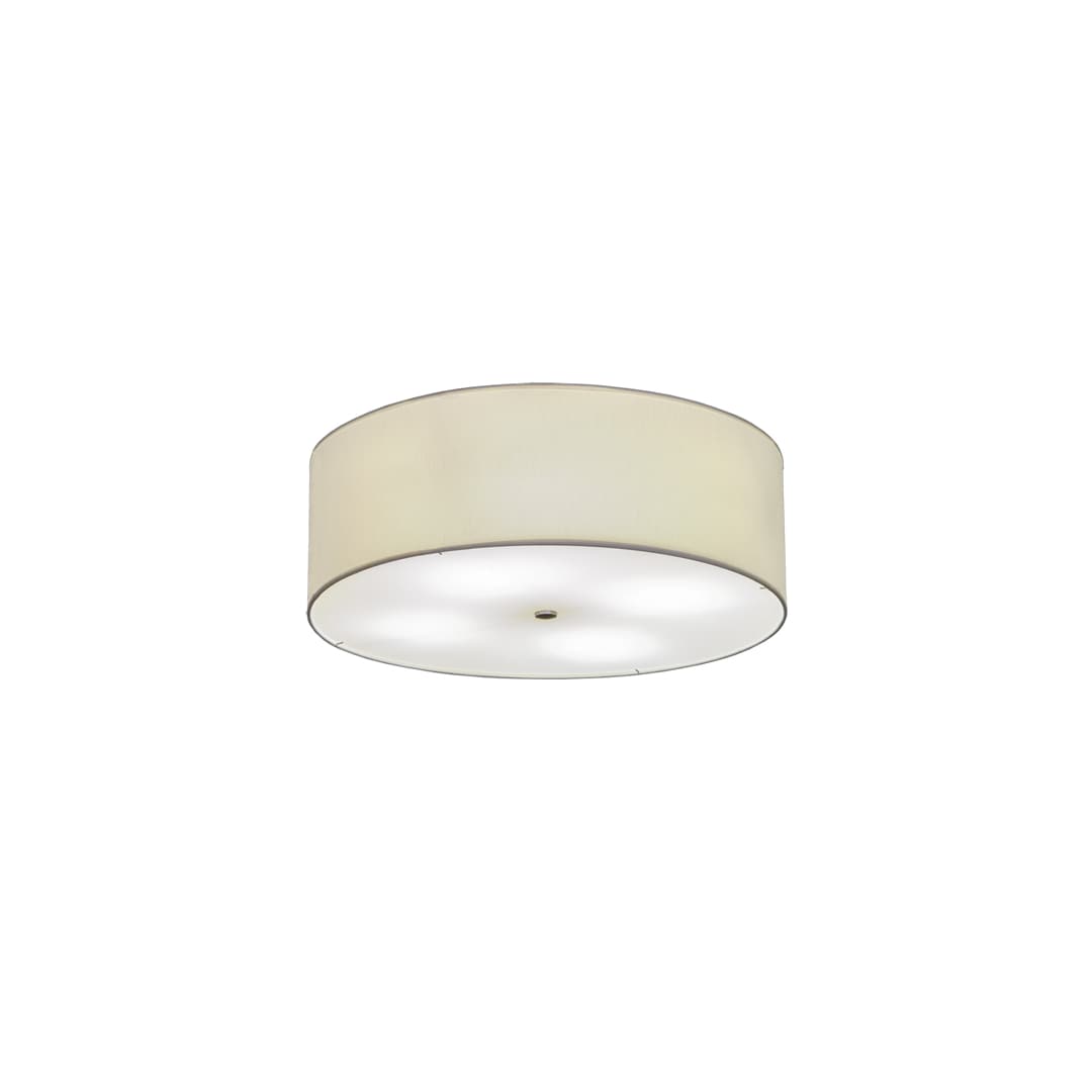 Cilindro 4 Light 30" Wide Semi-Flush Drum Ceiling Fixture - Brushed Nickel Finish