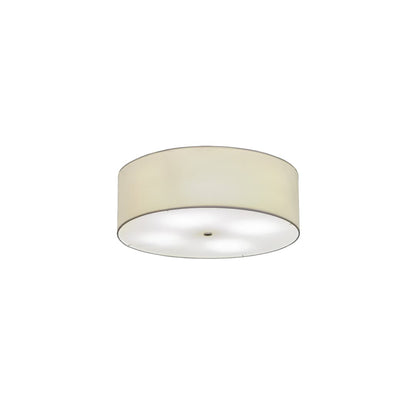 Cilindro 4 Light 30" Wide Semi-Flush Drum Ceiling Fixture - Brushed Nickel Finish
