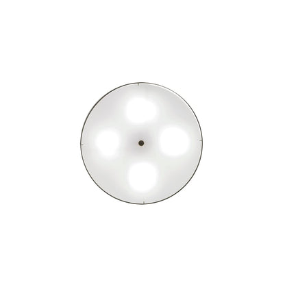Cilindro 4 Light 30" Wide Semi-Flush Drum Ceiling Fixture - Brushed Nickel Finish