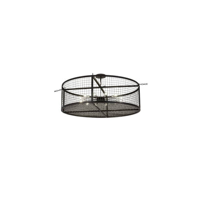 Paloma Golpe 12 Light 60" Wide Cage Pendant