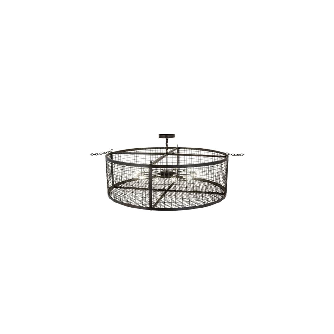 Paloma Golpe 12 Light 60" Wide Cage Pendant