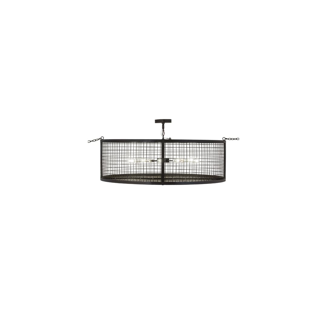 Paloma Golpe 12 Light 60" Wide Cage Pendant