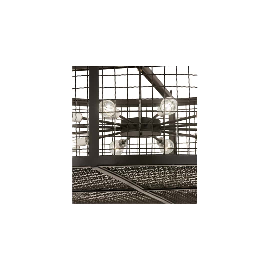 Paloma Golpe 12 Light 60" Wide Cage Pendant