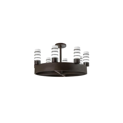 Molle Cilindro 8 Light 48" Wide Semi-flush Ceiling Fixture