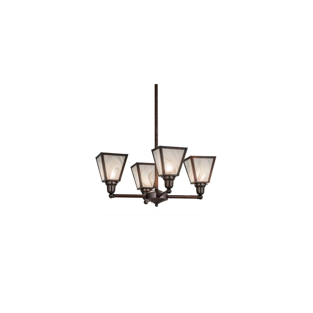 Metro 4 Light 27" Wide Chandelier