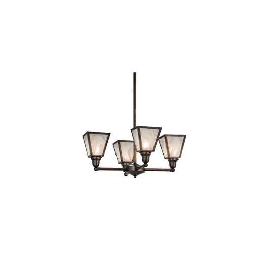 Metro 4 Light 27" Wide Chandelier