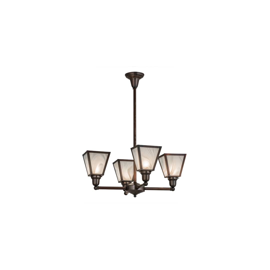 Metro 4 Light 27" Wide Chandelier
