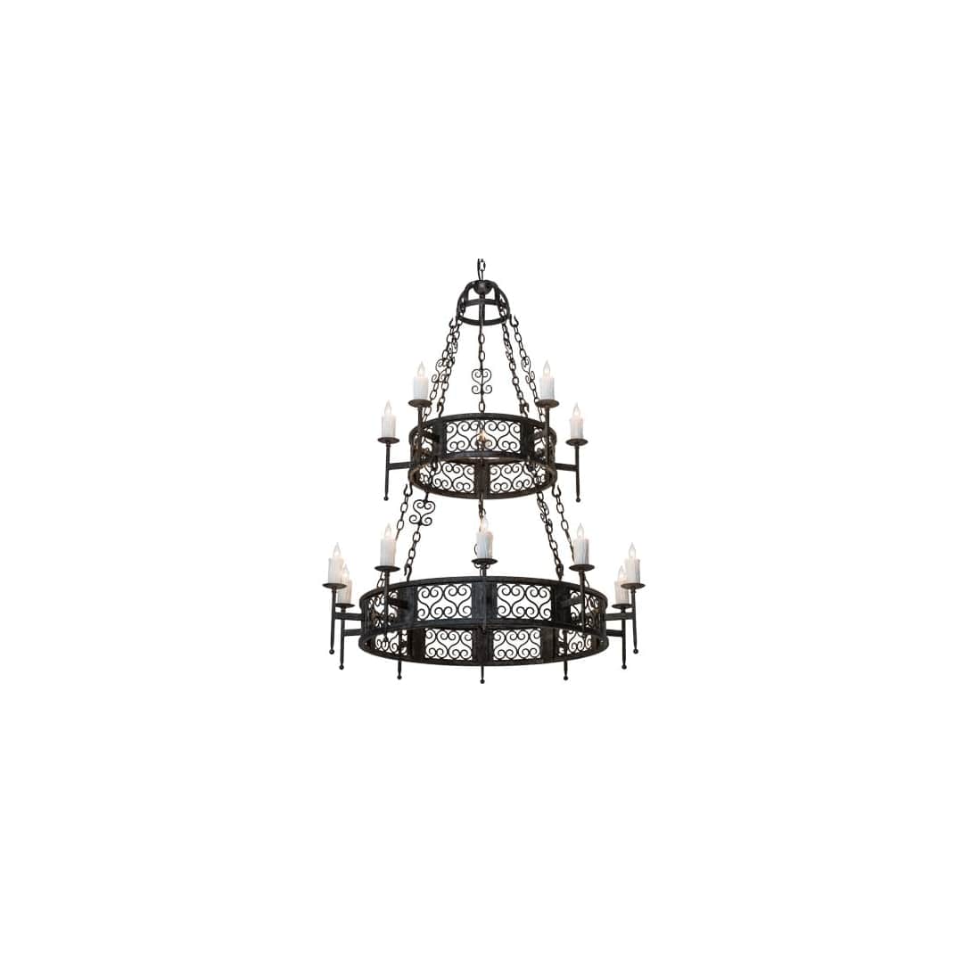 Toscano 15 Light 48" Wide Taper Candle Style Chandelier