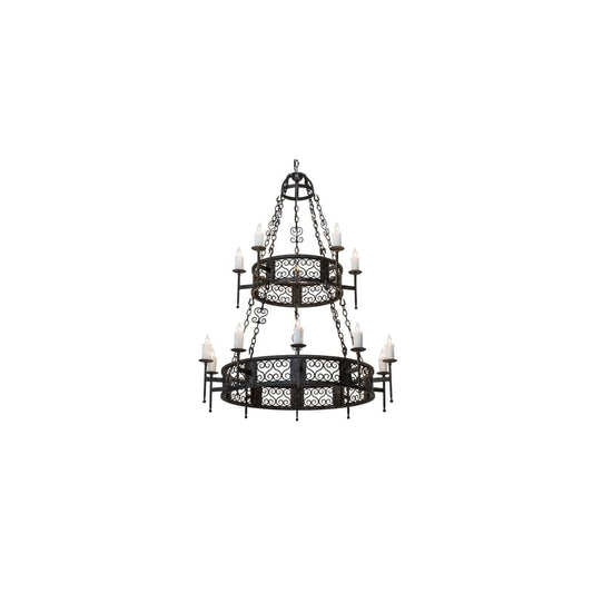 Toscano 15 Light 48" Wide Taper Candle Style Chandelier
