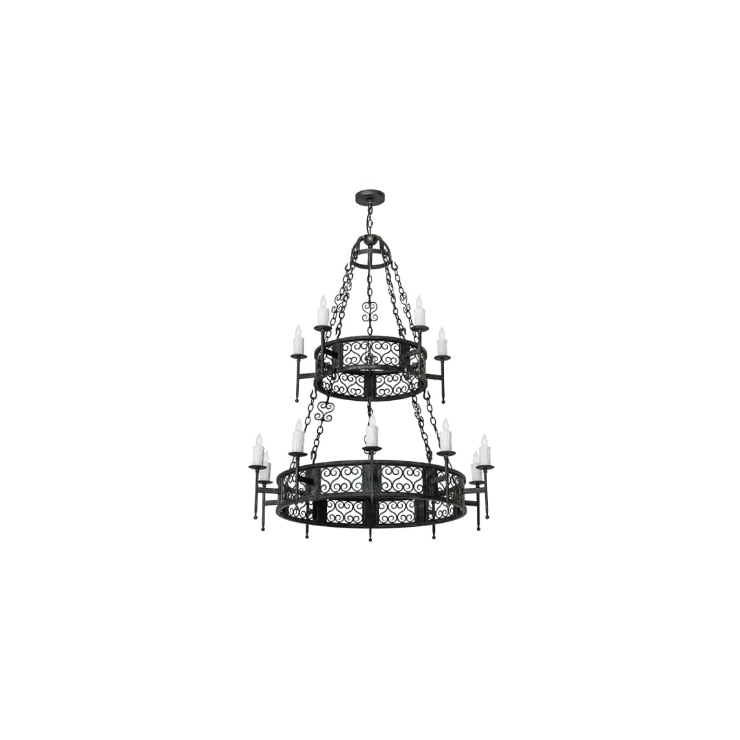 Toscano 15 Light 48" Wide Taper Candle Style Chandelier