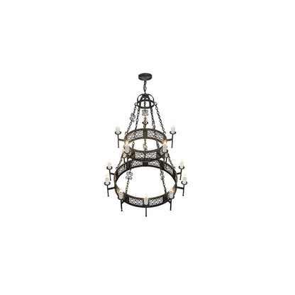 Toscano 15 Light 48" Wide Taper Candle Style Chandelier