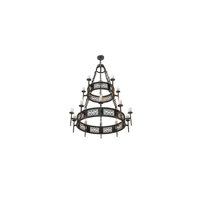 Toscano 15 Light 48" Wide Taper Candle Style Chandelier