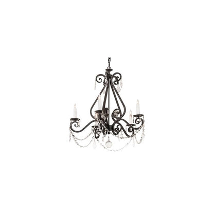 Adrianna 5 Light 26" Wide Crystal Candle Style Chandelier
