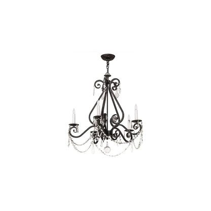 Adrianna 5 Light 26" Wide Crystal Candle Style Chandelier