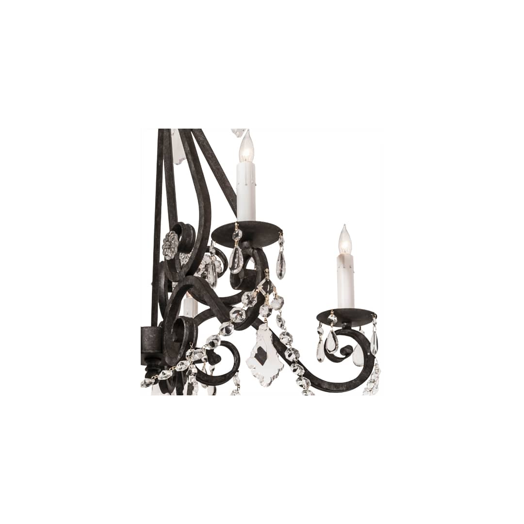 Adrianna 5 Light 26" Wide Crystal Candle Style Chandelier