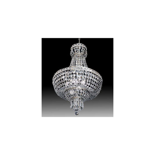 Beethoven 4 Light 24" Wide Crystal Empire Chandelier