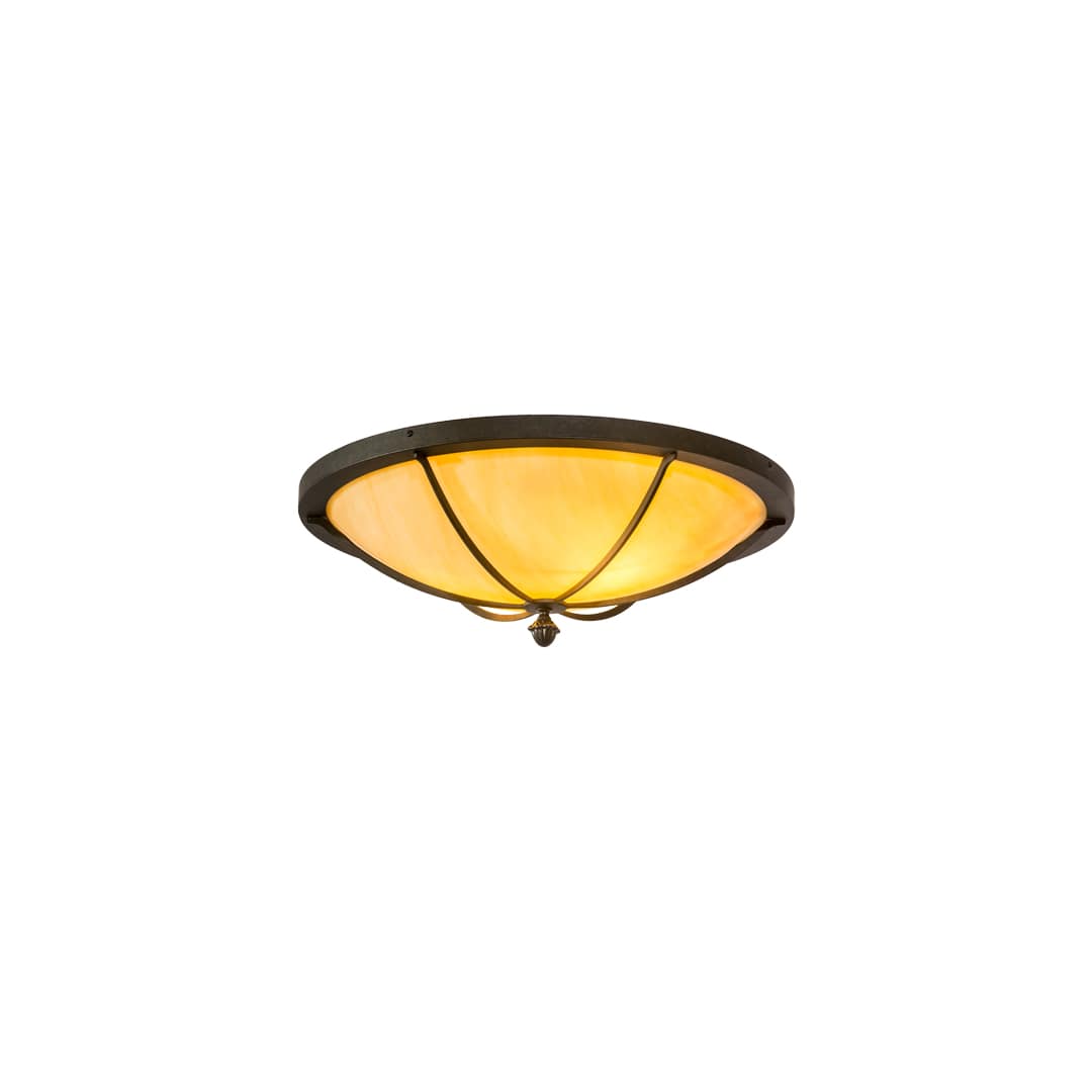 Dominga 2 Light 24" Wide Flush Mount Bowl Ceiling Fixture