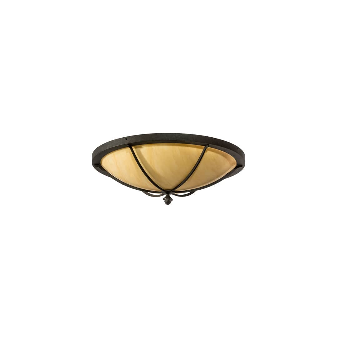 Dominga 2 Light 24" Wide Flush Mount Bowl Ceiling Fixture
