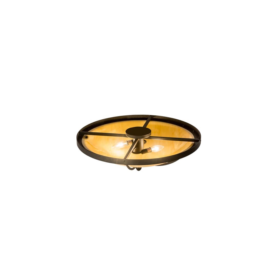 Dominga 2 Light 24" Wide Flush Mount Bowl Ceiling Fixture