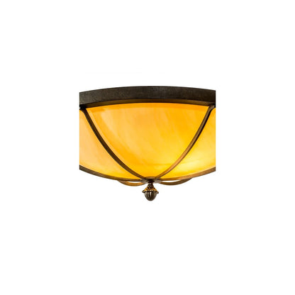 Dominga 2 Light 24" Wide Flush Mount Bowl Ceiling Fixture