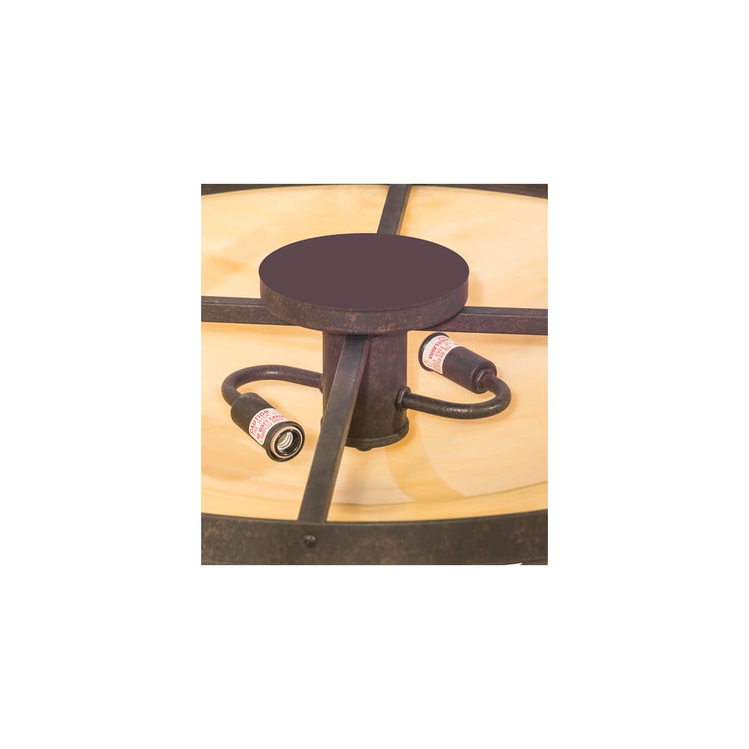 Dominga 2 Light 24" Wide Flush Mount Bowl Ceiling Fixture