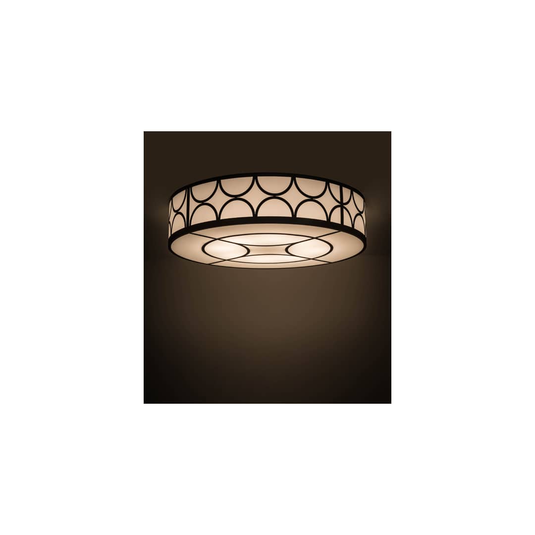 Revival Deco Cilindro 8 Light 60" Wide Semi-Flush Drum Ceiling Fixture