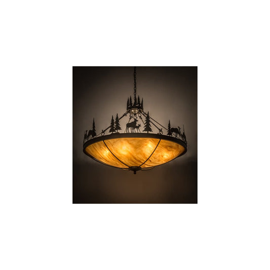 Deer Family 8 Light 48" Wide Pendant