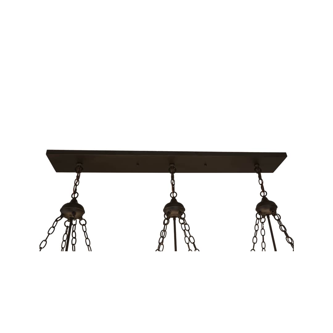 Peony 9 Light 54" Wide Linear Pendant