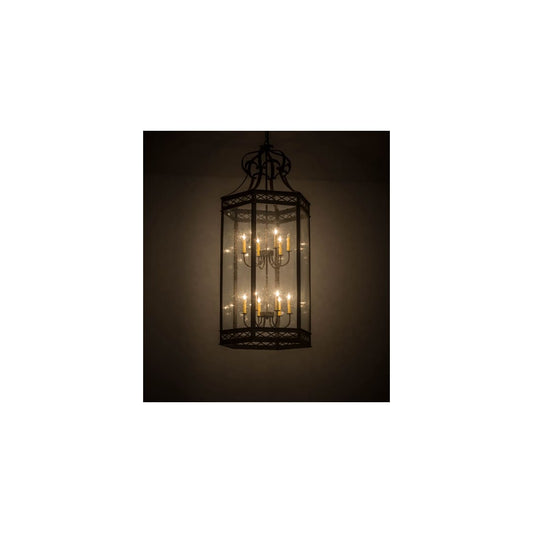 Estancia 12 Light 27" Wide Taper Candle Pendant