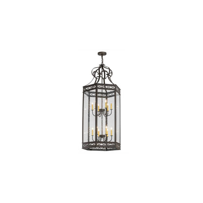 Estancia 12 Light 27" Wide Taper Candle Pendant