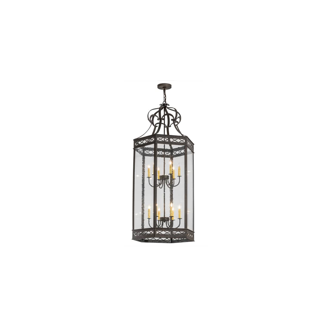 Estancia 12 Light 27" Wide Taper Candle Pendant
