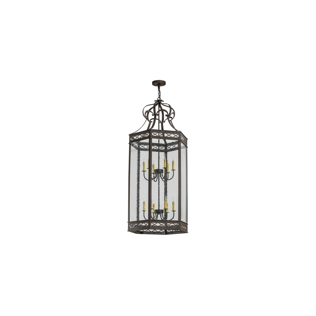 Estancia 12 Light 27" Wide Taper Candle Pendant