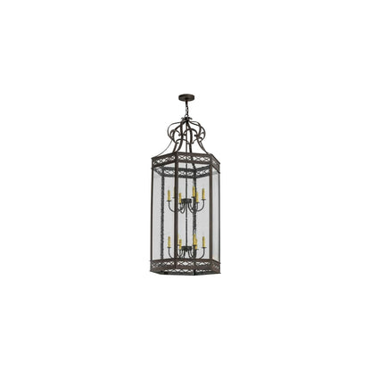 Estancia 12 Light 27" Wide Taper Candle Pendant