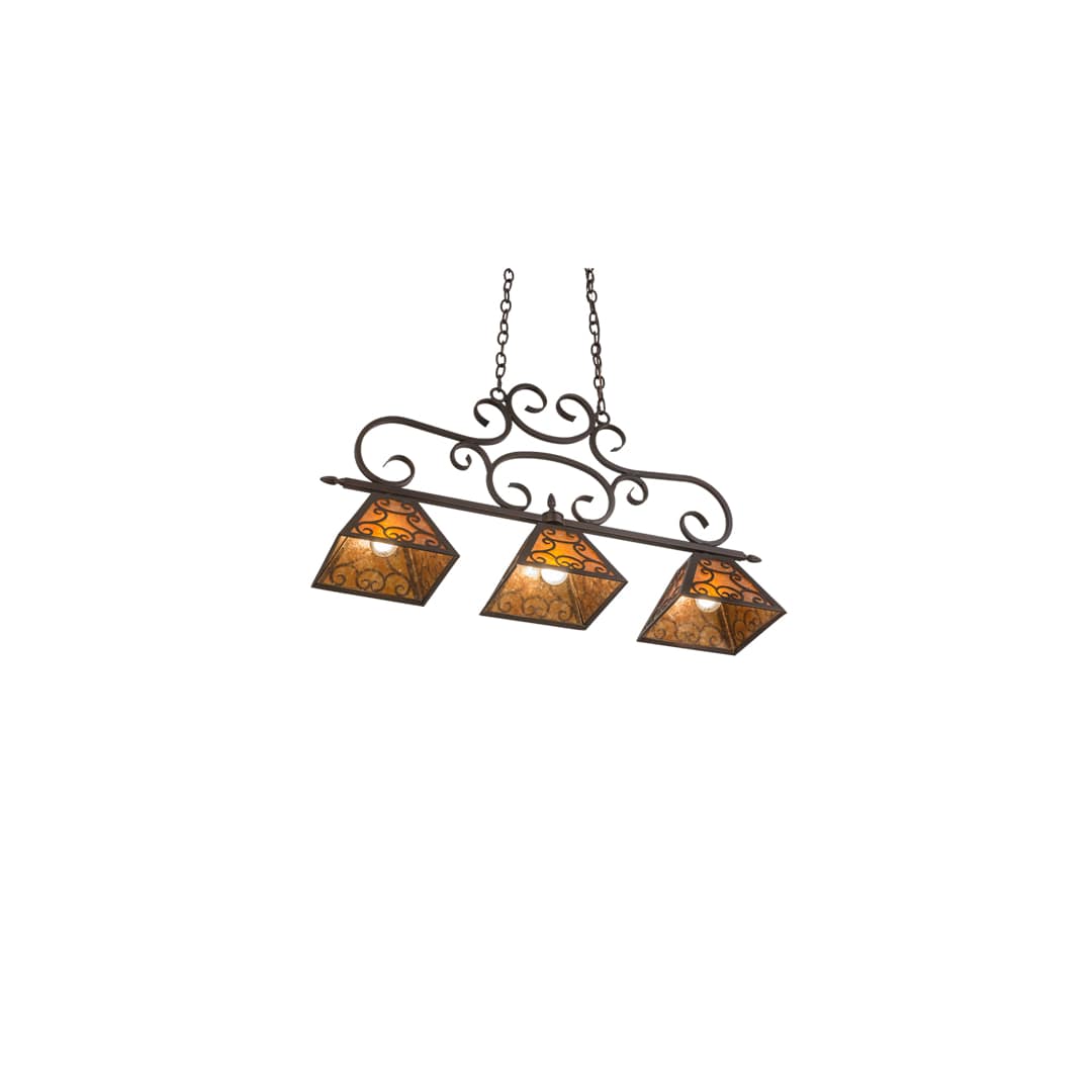 Bandolei 3 Light 10" Wide Linear Pendant