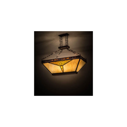 Mission 9 Light 24" Wide Linear Pendant