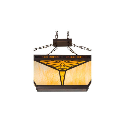 Mission 9 Light 24" Wide Linear Pendant