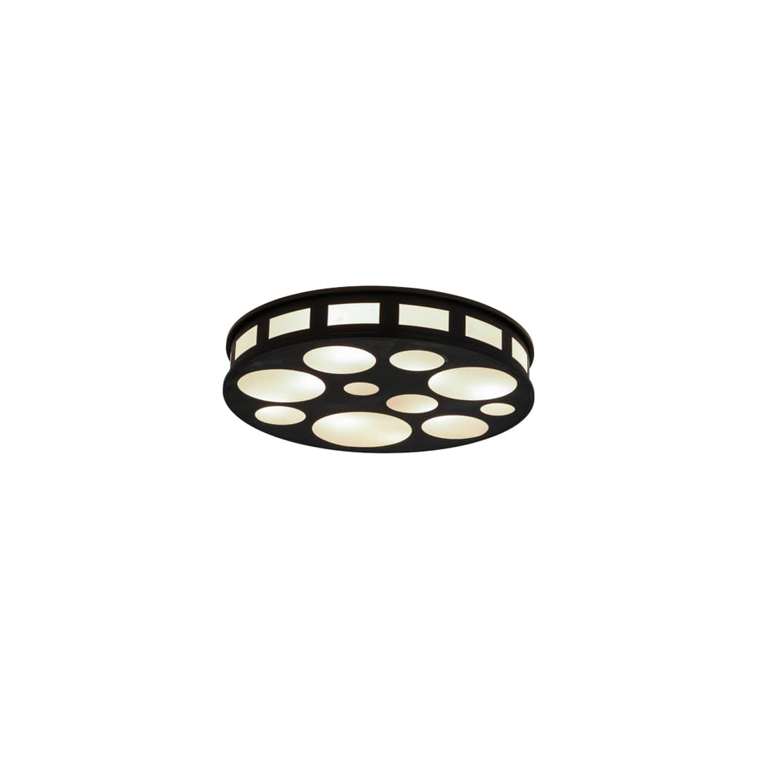 Geo 8 Light 30" Wide Semi-Flush Drum Ceiling Fixture