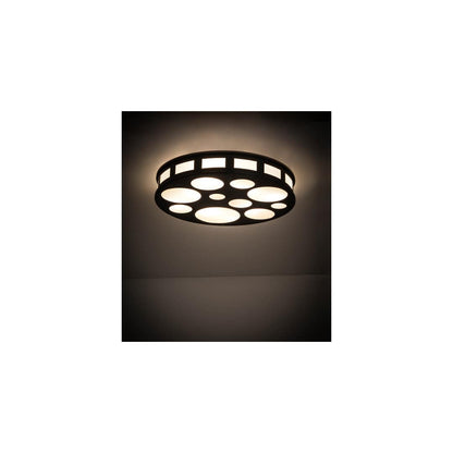 Geo 8 Light 30" Wide Semi-Flush Drum Ceiling Fixture