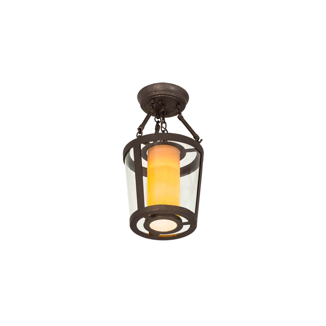 Cilindro Tapered 10" Wide Semi-Flush Ceiling Fixture