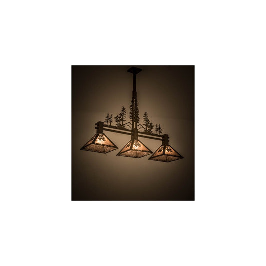 Tall Pines 3 Light 12" Wide Linear Pendant