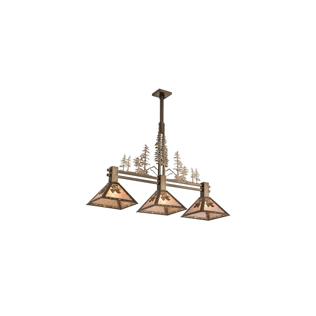Tall Pines 3 Light 12" Wide Linear Pendant