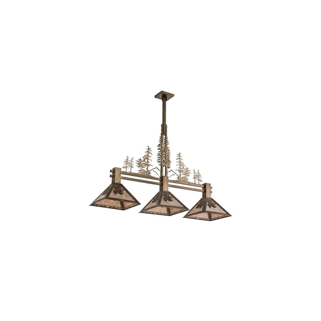 Tall Pines 3 Light 12" Wide Linear Pendant