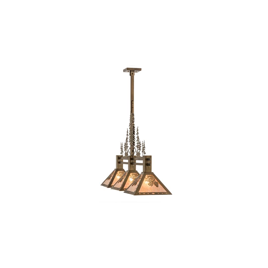 Tall Pines 3 Light 12" Wide Linear Pendant