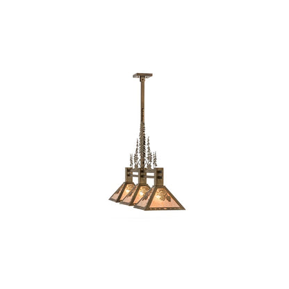 Tall Pines 3 Light 12" Wide Linear Pendant